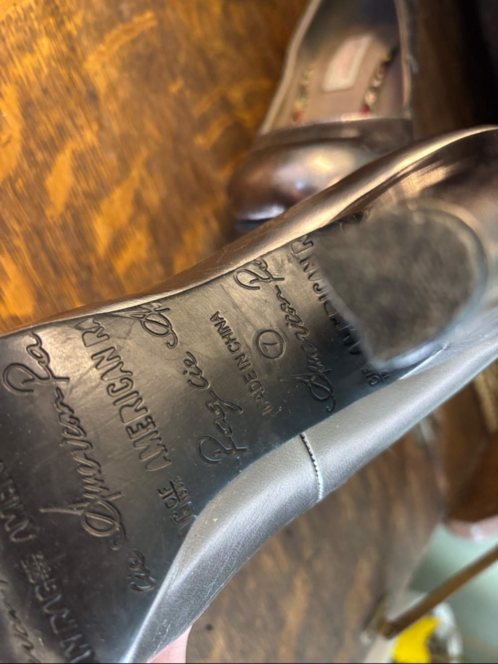 American Rag Metallic Silver Round-Toe Heels - Picture 10 of 10
